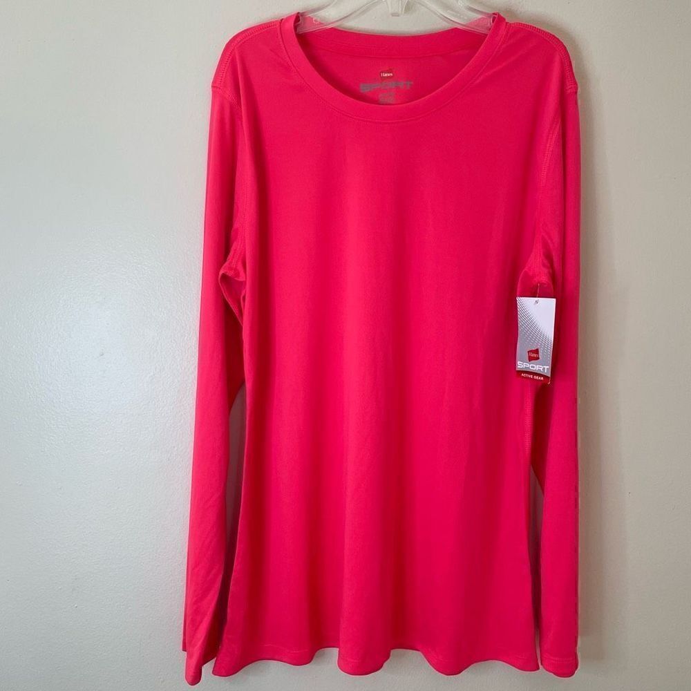 New!Hanes Sport| XLarge| Long Sleeve|Active Gear| Moisture Wicking